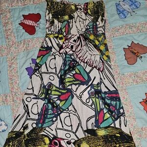 Strapless butterfly dress